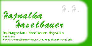 hajnalka haselbauer business card